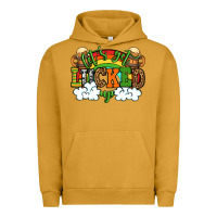 Pigment Peanut Butter Let's get lucked up St. Patrick's Day Urban Hoodie - OliviaCreatesArt