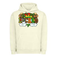 Pigment Pistachio Let's get lucked up St. Patrick's Day Urban Hoodie - OliviaCreatesArt