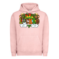 Pigment Salmon Let's get lucked up St. Patrick's Day Urban Hoodie - OliviaCreatesArt