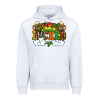 White Let's get lucked up St. Patrick's Day Urban Hoodie - OliviaCreatesArt