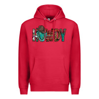 Cardinal Western Howdy Gemstone Cowboy Hat Premium Hoodie - HowdyJamesFarm