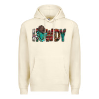 Sandshell Western Howdy Gemstone Cowboy Hat Premium Hoodie - HowdyJamesFarm