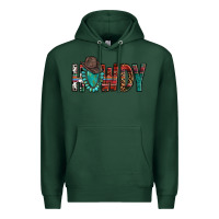 Sports Green Western Howdy Gemstone Cowboy Hat Premium Hoodie - HowdyJamesFarm