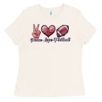 Bone peace love football Ladies Tee - JahusDesignShop