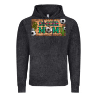Vintage Black soccer mom with ball and cactus and serape licanse plate Vintage Hoodie - Artiststas