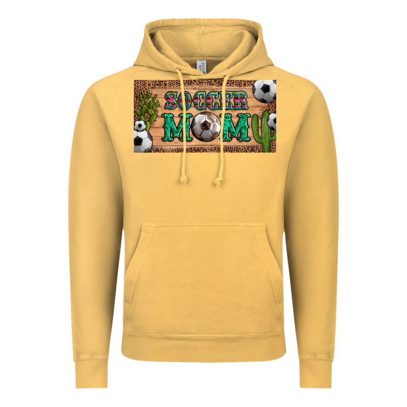 Soccer Mom With Ball And Cactus And Serape Licanse Plate Vintage Hoodie by Artiststas | Teevron