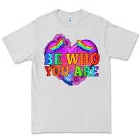 Dove Grey be who you are Premium Tee - HRA Design Shop