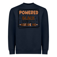 Navy powered by the black women before me Heavyweight Sweatshirt - MaliasSmallBusiness