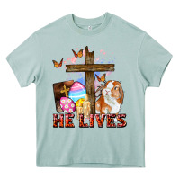 Arona He lives Easter Day Heavy Core Tee - CowGirlArtShop