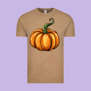 Pumpkin Vintage Tee Designed By Barkaloodesign