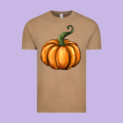 Pumpkin Vintage Tee Designed By Barkaloodesign