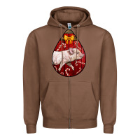 Chestnut christmas pig Zipper Hoodie - LillyAllenDesigns
