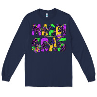 Navy mardi gras Long Sleeve Tee - JahusDesignShop