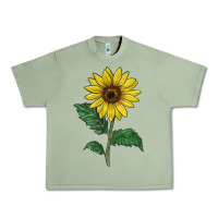 Oil Green Sunray yellow sunflower Urban Heavy Tee - LillyAllenDesigns