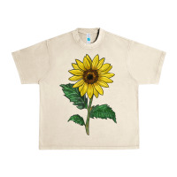 Sandshell Sunray yellow sunflower Urban Heavy Tee - LillyAllenDesigns
