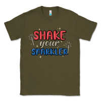 Army Green 4th of july america shake your sparkler Classic Tee - MaliasSmallBusiness
