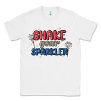 White 4th of july america shake your sparkler Classic Tee - MaliasSmallBusiness