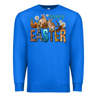 True Royal Happy Easter with Cowboy Premium Sweatshirt - NancyCooperArtShop
