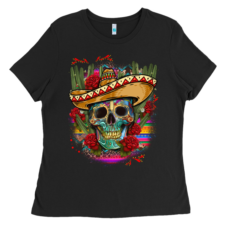 Mexican Skeleton Ladies Tee by CTS Tumbler Store | Teevron
