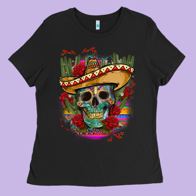 Mexican Skeleton Ladies Tee Designed By Cts Tumbler Store