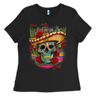 Black mexican skeleton Ladies Tee - CTS Tumbler Store