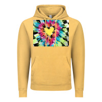 Vintage Mustard tie dye hearth shaped race flag background 3200x2400 Vintage Hoodie - AdoDesignShop