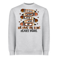 Heather Grey we have the same heart inside Heavyweight Sweatshirt - MaliasSmallBusiness