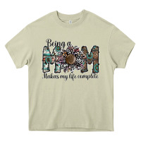 Mossy being a mom makas my life complete Heavy Core Tee - SublimationCraftShop