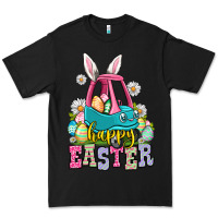Black Happy Easter toddler car Premium Tee - OliviaCreatesArt