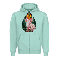 Christmas Pig Zipper Hoodie | Teevron