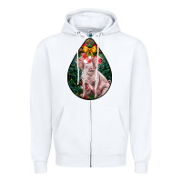 White christmas pig Zipper Hoodie - LillyAllenDesigns