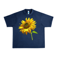Navy sunflower Urban Heavy Tee - LillyAllenDesigns