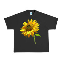 Pigment Black sunflower Urban Heavy Tee - LillyAllenDesigns