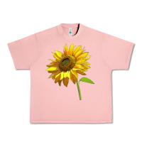Salmon sunflower Urban Heavy Tee - LillyAllenDesigns