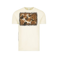 Distressed Leopard Cowhide Background Vintage Tee | Teevron