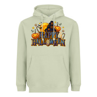 Matcha Happy Halloween Heavyweight Hoodie - texasbilliewilder