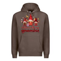 Coffee Chilling with my gnomies Valentine's Day Premium Hoodie - HowdyJamesFarm