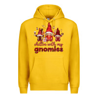 Lemon Chilling with my gnomies Valentine's Day Premium Hoodie - HowdyJamesFarm