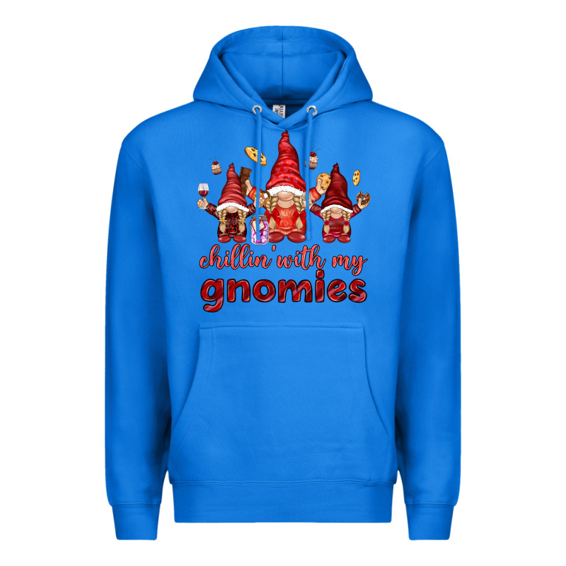 Chilling With My Gnomies Valentine's Day Premium Hoodie by HowdyJamesFarm | Teevron