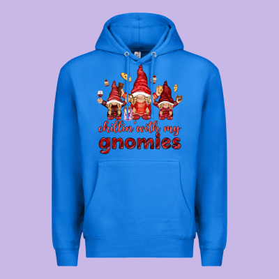 Chilling With My Gnomies Valentine's Day Premium Hoodie Designed By Howdyjamesfarm
