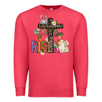 Cardinal He is risen Easter Premium Sweatshirt - NancyCooperArtShop