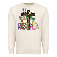 Sandshell He is risen Easter Premium Sweatshirt - NancyCooperArtShop