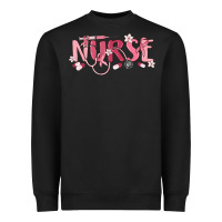 Black nurse breast cancer awareness Heavyweight Sweatshirt - MaliasSmallBusiness
