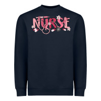 Navy nurse breast cancer awareness Heavyweight Sweatshirt - MaliasSmallBusiness