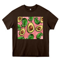 Chocolate Brown avacado pink tumbler Heavy Core Tee - BarkalooDesign