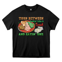 Black torn between lookin like a snack and eatin one Heavy Core Tee - FaDigitalArtStudio