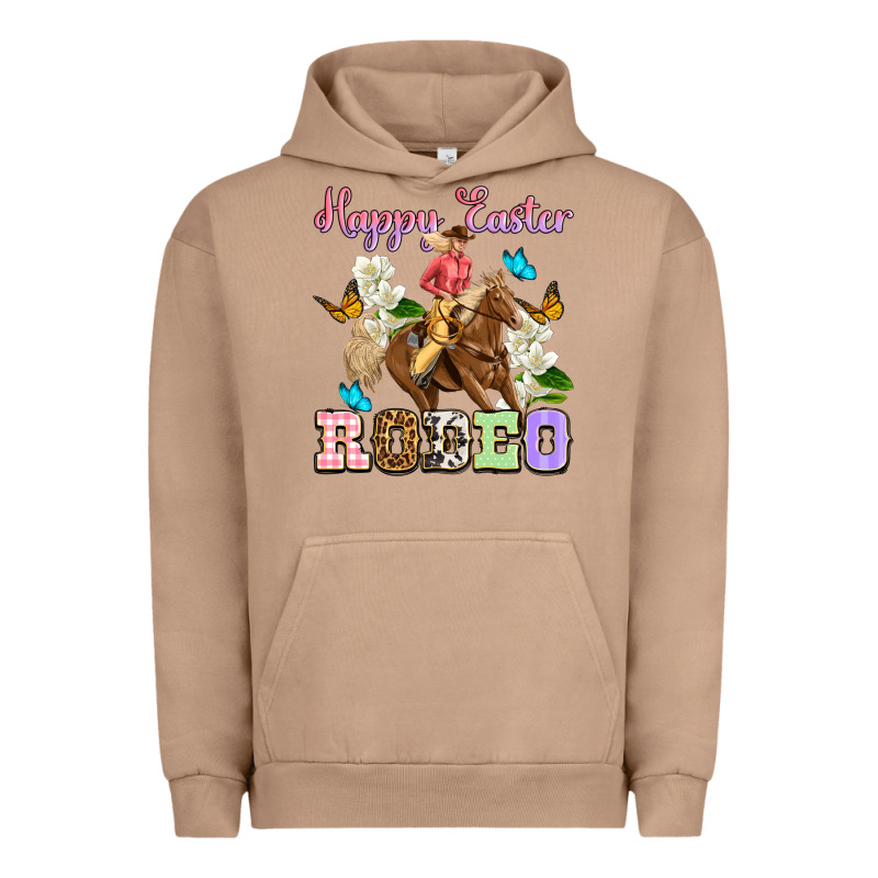 Happy Easter Rodeo Cowgirl Urban Hoodie by OliviaCreatesArt | Teevron