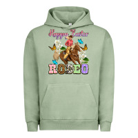 Pigment Oil Green Happy Easter rodeo cowgirl Urban Hoodie - OliviaCreatesArt