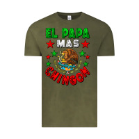 Vintage Olive El Papa Mas Chingon Mexican Vintage Tee - LillyAllenDesigns