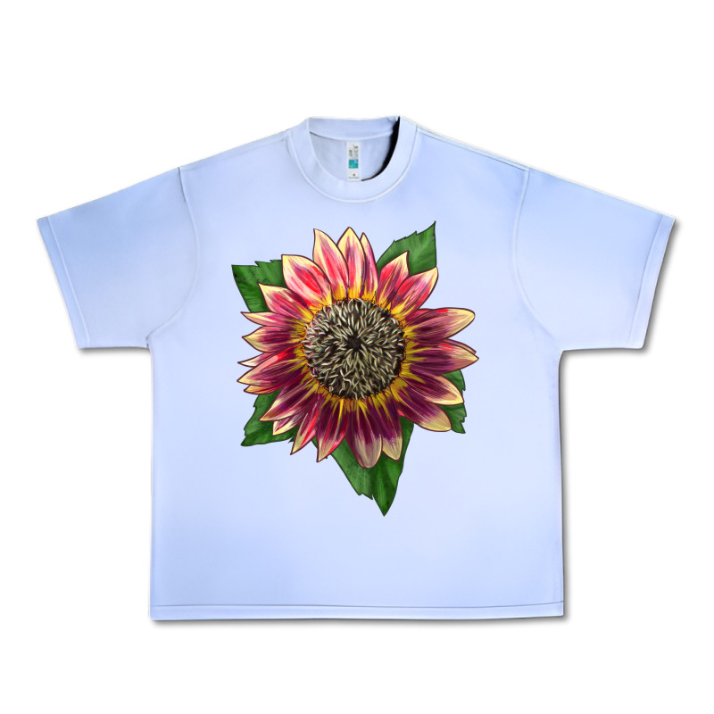 Crimson Blaze Sunflower Urban Heavy Tee by LillyAllenDesigns | Teevron